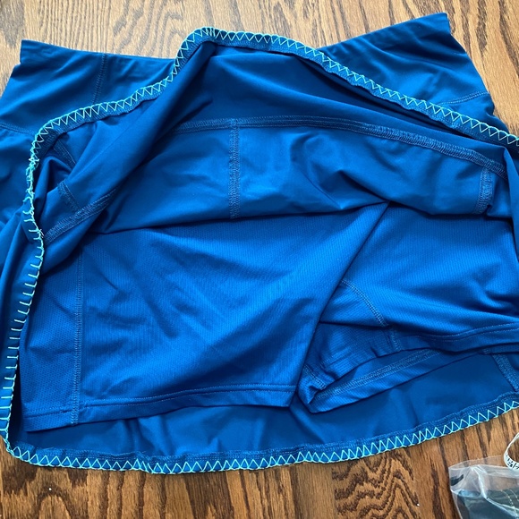 Jofit Blue turquoise SET X Large Womens Stretchy Golf Tennis Pickleball Skort - Picture 12 of 15